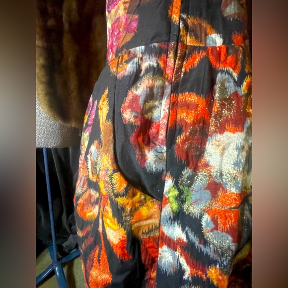 ๐ค Leifsdottir ๐ค Anthropologie Metallic Brocade Sleeveless Adeleta Dress XS 2 - Picture 6 of 13